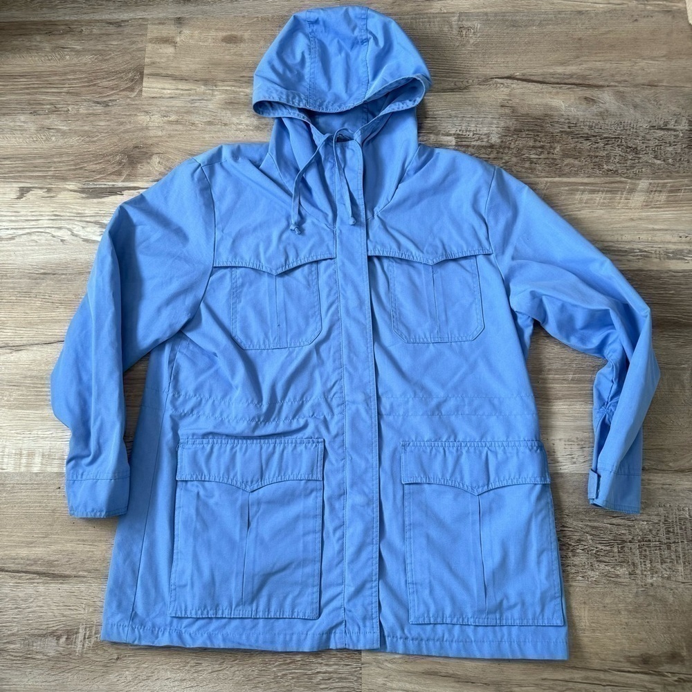 Vintage blue Sheplers western snap button zipper jacket.  fits men’s M - Picture 5 of 7